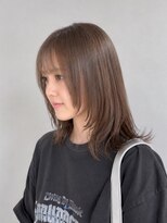 コタ 水戸(COHTA) 顔まわりレイヤー×ミルクティーブラウン