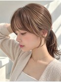 【NOA】前髪カットシースルーバング×韓国風ミディアムレイヤー
