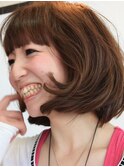 ふんわりカールボブ