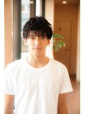 【CORS高崎】　黒髪ショート×ツーブロ×ニュアンスパーマ