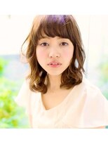 ノラ ヘアーサロン(NORA HAIR SALON) NORA【ERI】小顔ベビーバングアッシュくせ毛風ふわくびれミディ