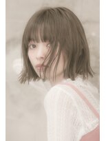 ミンクス 青山店(MINX) 【MINX清水】透明感×切りっぱなしボブ