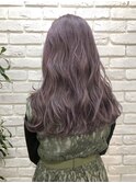 透け感ラベンダーアッシュグレー【北千住】