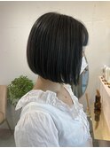 ぱつっとボブ