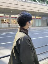 パーヴ(palve)&nbsp;【遠藤】コンパクトショート×透ける暗髪カラー