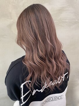 ペスカ 長町南店(pesca) バレイヤージュ×ピンクグレージュ (OIKAWA)