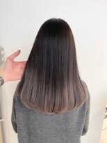 アンブル リュクス 池袋(amble luxe) ショコラベージュ/ベビーバング/暗髪/黒髪ロング/暖色系