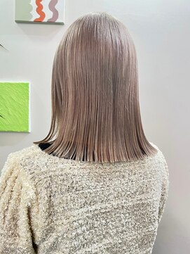 デート 下北沢(DATE) ダブルカラーブロンドベージュカラーケアブリーチハイトーン韓国