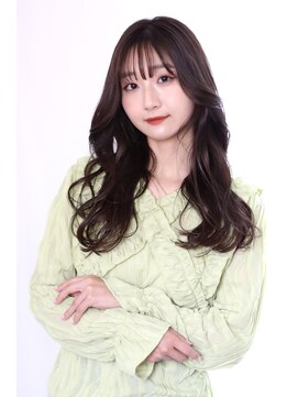 シロフ シブヤ(shirof shibuya) 【コテ巻き風パーマ】韓国巻き風ロングパーマ