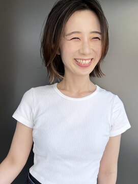 ラウンジ モリオ イケブクロ(Lounge MORIO Ikebukuro) 【morio池袋】大人可愛い20代黒髪前下がりボブレイヤー♪