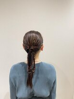フェイス 石川町 (FACE)&nbsp;編み下ろしアレンジ/結婚式お呼ばれヘア/フィッシュボーン