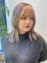 ステア ケース(stair case)&nbsp;韓国ミディアムレイヤーカット前髪カット髪質改善トリートメント