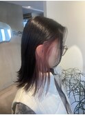 イヤリングカラーピンクベージュ系