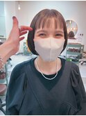 地毛風カラー/ナチュラルレイヤーカット/ショートボブ[船橋]