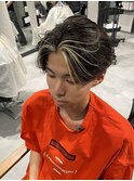 NEXTNEO【櫻田】筋感ハイライトメッシュセンターパーマ