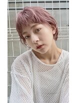 kisai BUZZ＊ 西川史浩 　ピンクベージュ×ショートボブ