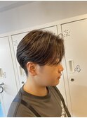 センターパート/ハンサムショート/ニュアンスパーマ