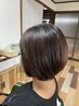 似合わせカット＋根元の白髪染め