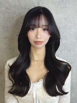 リンクエン(Link enn) 【韓国くびれレイヤー】黒髪/グレージュ/髪質改善/トレンド