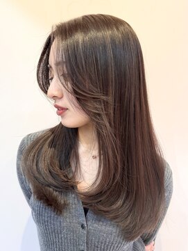 セシル(SECYL) tugumi》結んでも◎/顔まわりレイヤー/アッシュグレージュ