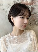 “岩田莉奈”ナチュラルショート20代30代40代50代小顔ヘア