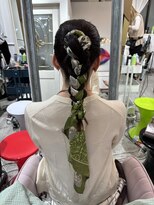 セット アンド バイ ルゥーダ 品川駅前店(SET and..by Rouxda.)&nbsp;スカーフアレンジ