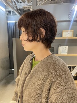 コフィー バイ メルト 吉祥寺(cofy by melt) 山本/ショートボブパーマニュアンスパーマくすみベージュ吉祥寺