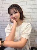 ボブハーフツイン×似合わせメイク