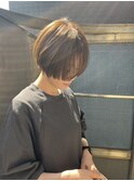 ぱつっと前髪/ショートボブ