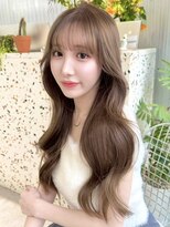 オニキス(ONYX)&nbsp;T109ミルクティーベージュブリーチなし韓国ヘアーレイヤーカット