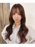【myonsil 松本】レイヤーカット/ミルクブラウン