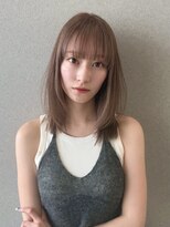 シーク 天神(SEEK)&nbsp;ミディアムスタイル/レイヤーカット/ミルクティーベージュ