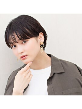 モンド ヘアクリエーション 新栄店(monde hair creation) 【monde】丸みショート×美シルエット×ヘーゼルブラウン