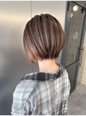360度キマるシルエットショート/前髪なしハンサムショート