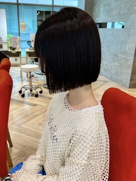 ファースト 仙台店(first) 仙台/ 透明感カラー/大人ボブ/顔周りカット/艶髪