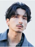 新橋メンズパーマフェザーパーマシャドウパーマセンターパート