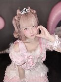 立体リボンハーフツイン