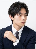 好印象メンズパーマ毛流れダウンパーマセンターパートナチュラル