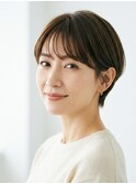 大人ショート×耳掛け