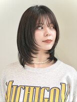 インセプション 銀座(INCEPTION)&nbsp;ミディアムレイヤー/前髪あり/顔まわりレイヤー/20代/30代