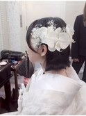 ヘアセット/結婚式/ボブのヘアアレンジ/成人式/入学式