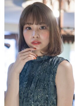 エイミー(Aimee) Aimee 内巻きボブ×透けちゃうグレージュ