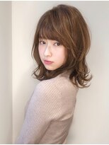 ネオリーブアーチ 武蔵小山店(Neolive arch)&nbsp;武蔵小山 大人可愛い小顔 外ハネ切りっぱなしくびれセミディ