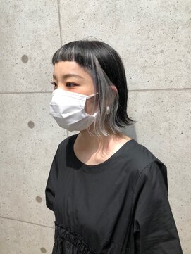 ヘアサロン ドットプラス 町田店(dot. plus) サロンワーク×インナーカラー切りっぱなしボブ【中西里美】