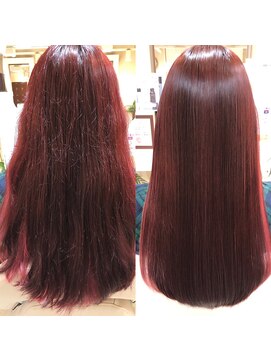 ヘアーカルチャー 小倉台店 HAIR CULTURE 髪質改善ビフォーアフター２