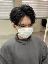 ヘアデザイン ゴドバン(Hair Design Gdobant)&nbsp;#メンズ#センターパート#韓国風#マッシュ#ツーブロック