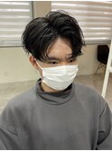 #メンズ#センターパート#韓国風#マッシュ#ツーブロック