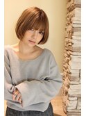 20代30代40代大人可愛いボブ 丸みが可愛いボブスタイル