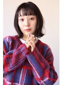 大人可愛い20代30代40代似合わせカットイメチェン流しバング