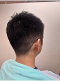 爽やかソフトモヒカン アップバング フェード  ビジネスショート